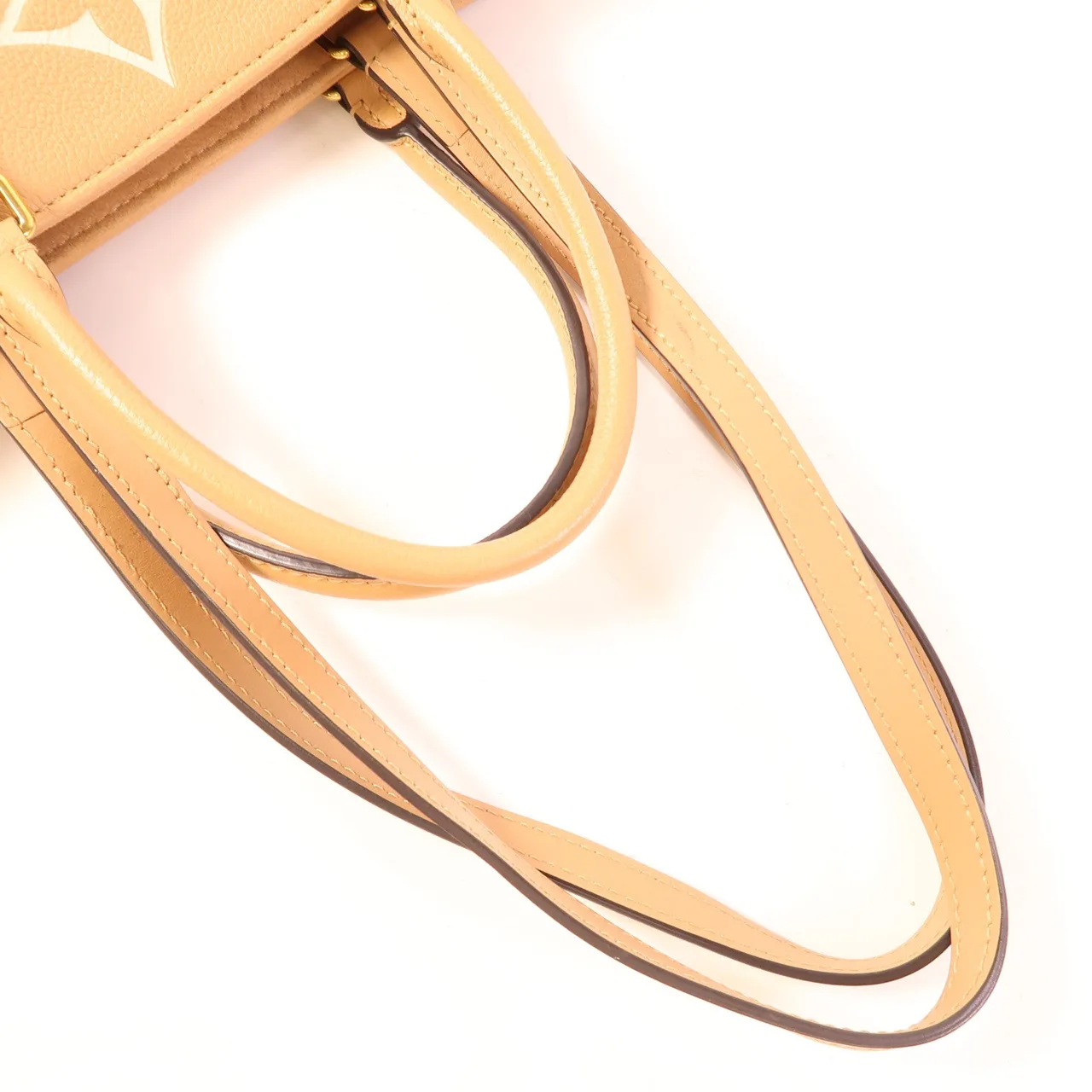 LOUIS VUITTON OnTheGo M45982 兩用包 牛皮 棕色 / Beige 牛皮 中古品A - 縮圖 7