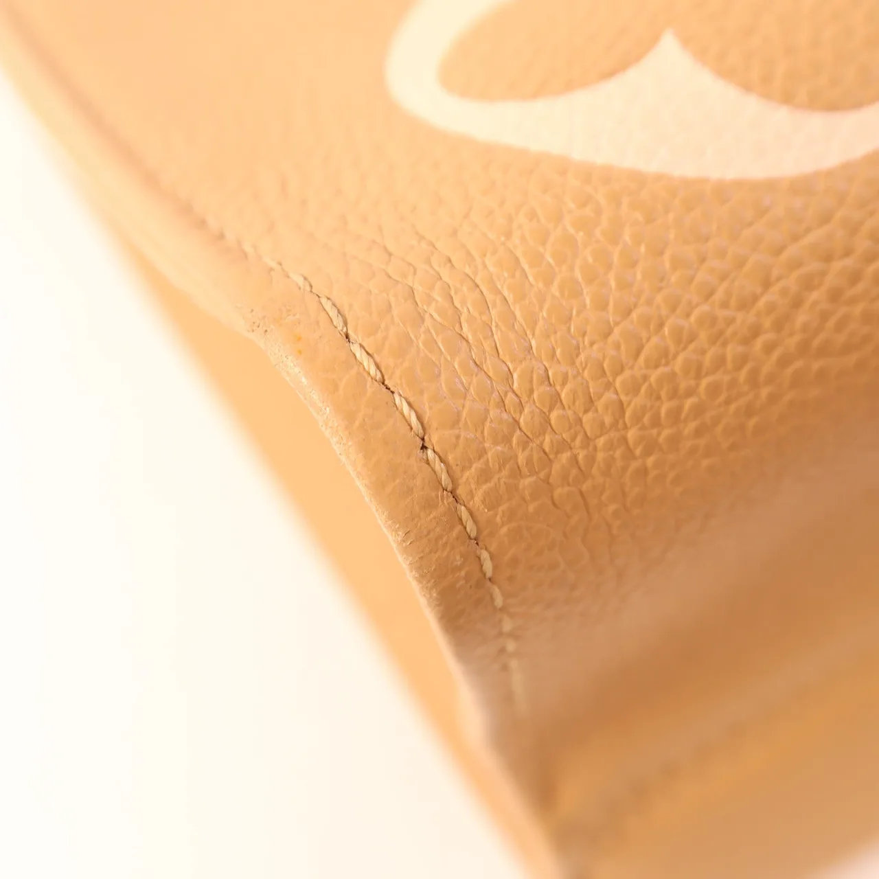 LOUIS VUITTON OnTheGo M45982 兩用包 牛皮 棕色 / Beige 牛皮 中古品A - 縮圖 9