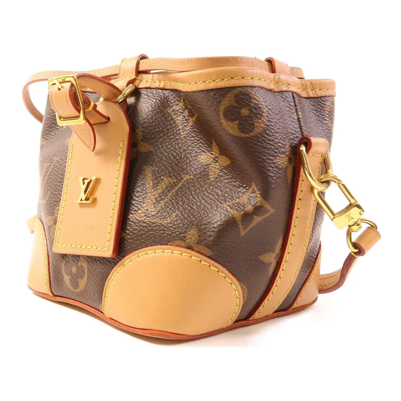 LOUIS VUITTON Noe M57099 肩背包 塗層帆布 棕色 / Brown 塗層帆布 中古品B - 縮圖 3