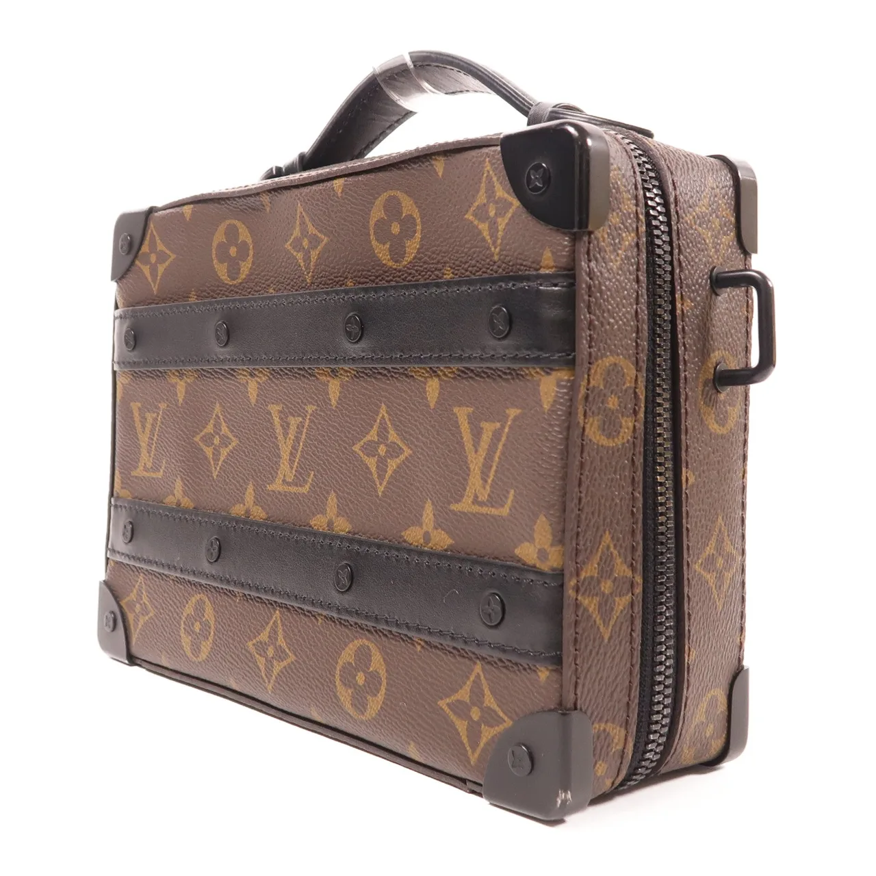 LOUIS VUITTON Soft Trunk M45935 兩用包 塗層帆布 棕色 / 黑色 / Brown 塗層帆布 中古品A - 縮圖 3