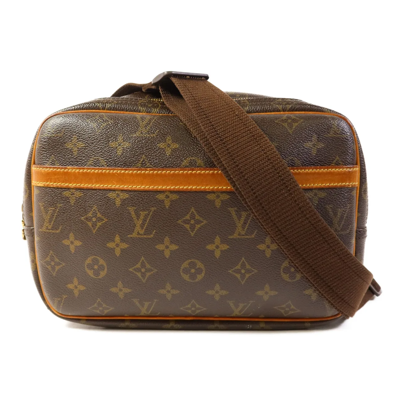 LOUIS VUITTON Reporter M45254 肩背包 塗層帆布 棕色 / Brown