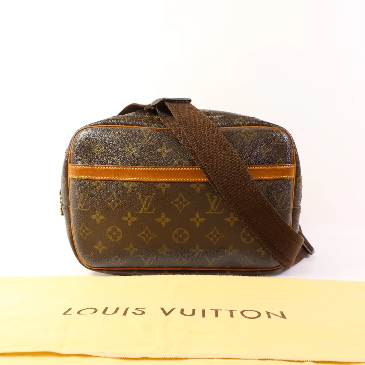 LOUIS VUITTON Reporter M45254 肩背包 塗層帆布 棕色 / Brown 塗層帆布 中古品B - 縮圖 19