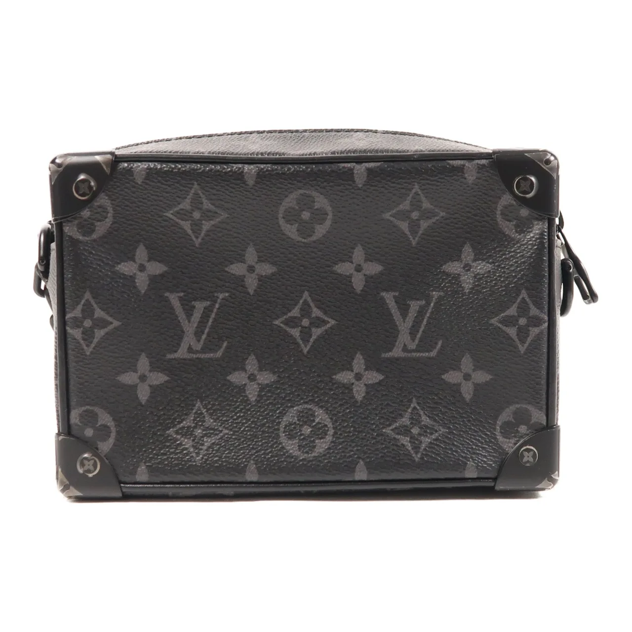 LOUIS VUITTON Soft Trunk M44735 肩背包 塗層帆布 黑色 / Black 塗層帆布 中古品A - 縮圖 2