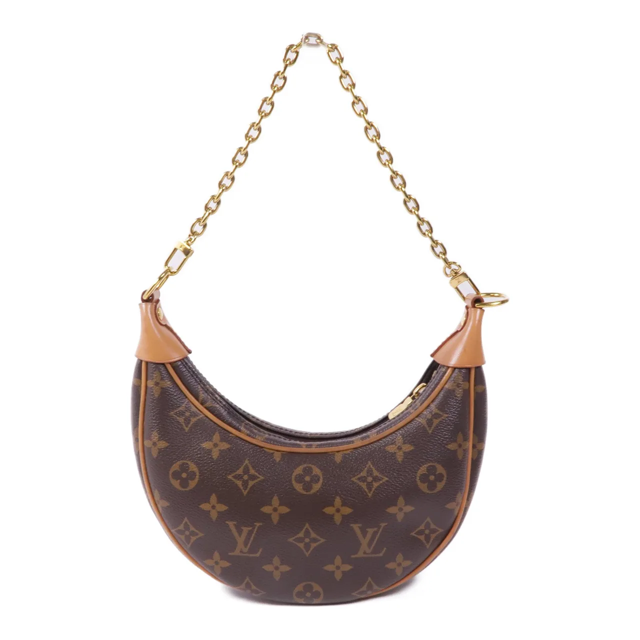 LOUIS VUITTON Loop M81098 兩用包 塗層帆布 棕色 / Brown 塗層帆布 中古品B - 縮圖 2