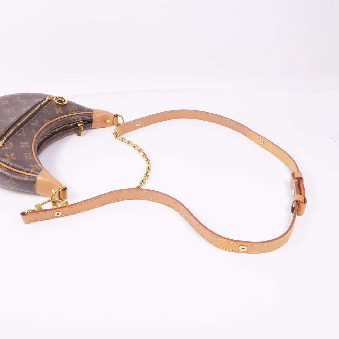 LOUIS VUITTON Loop M81098 兩用包 塗層帆布 棕色 / Brown 塗層帆布 中古品B - 縮圖 5