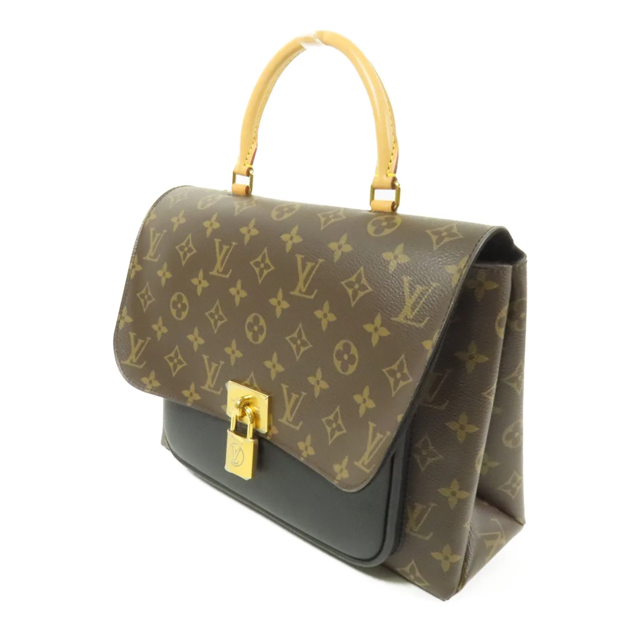 LOUIS VUITTON Marignan M44259 兩用包 塗層帆布 棕色 / 黑色 / Black 塗層帆布 中古品A - 縮圖 3