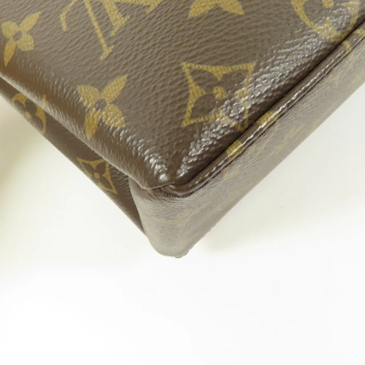 LOUIS VUITTON Marignan M44259 兩用包 塗層帆布 棕色 / 黑色 / Black 塗層帆布 中古品A - 縮圖 13