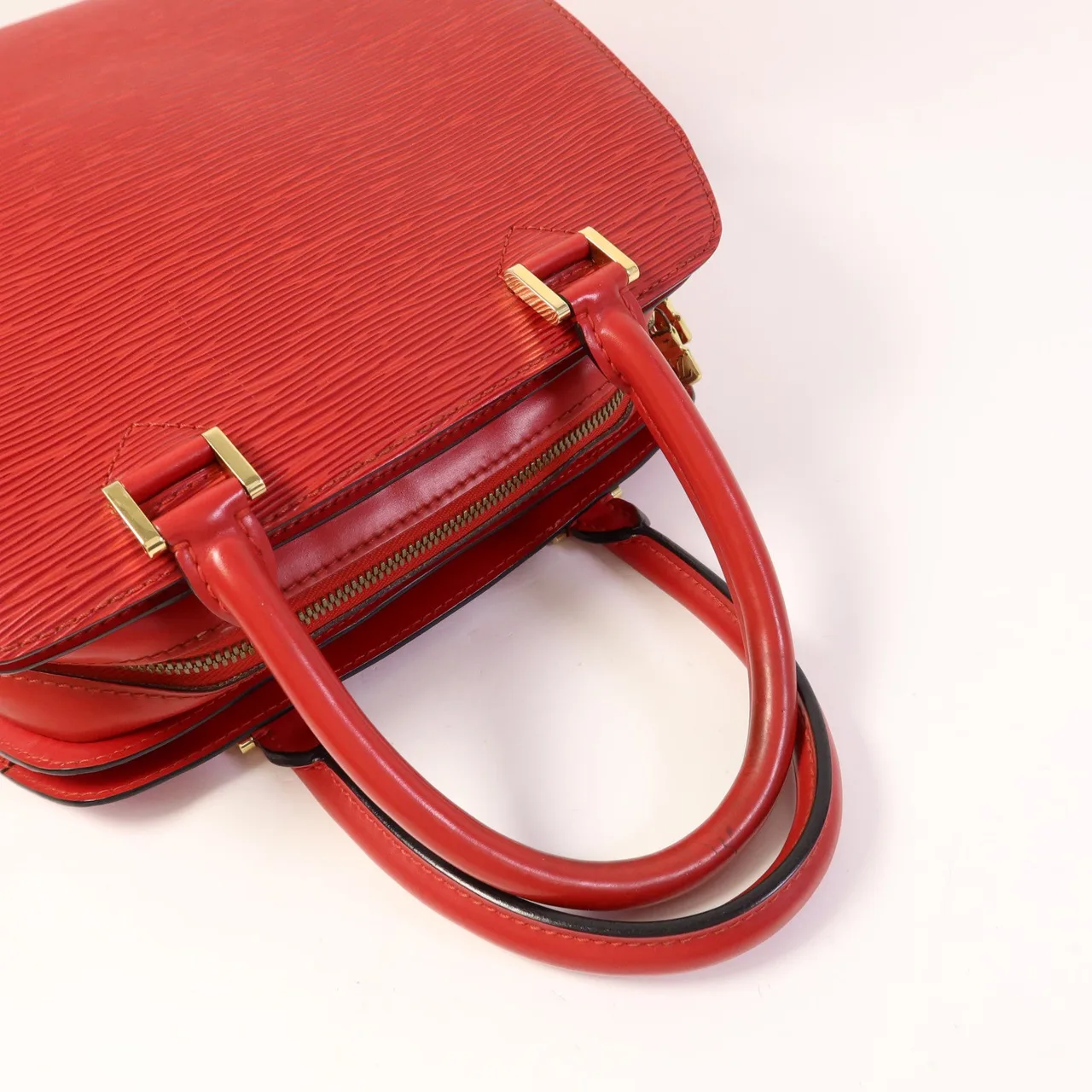 LOUIS VUITTON M52057 手提包 牛皮 紅色 / Red 牛皮 中古品B - 縮圖 5