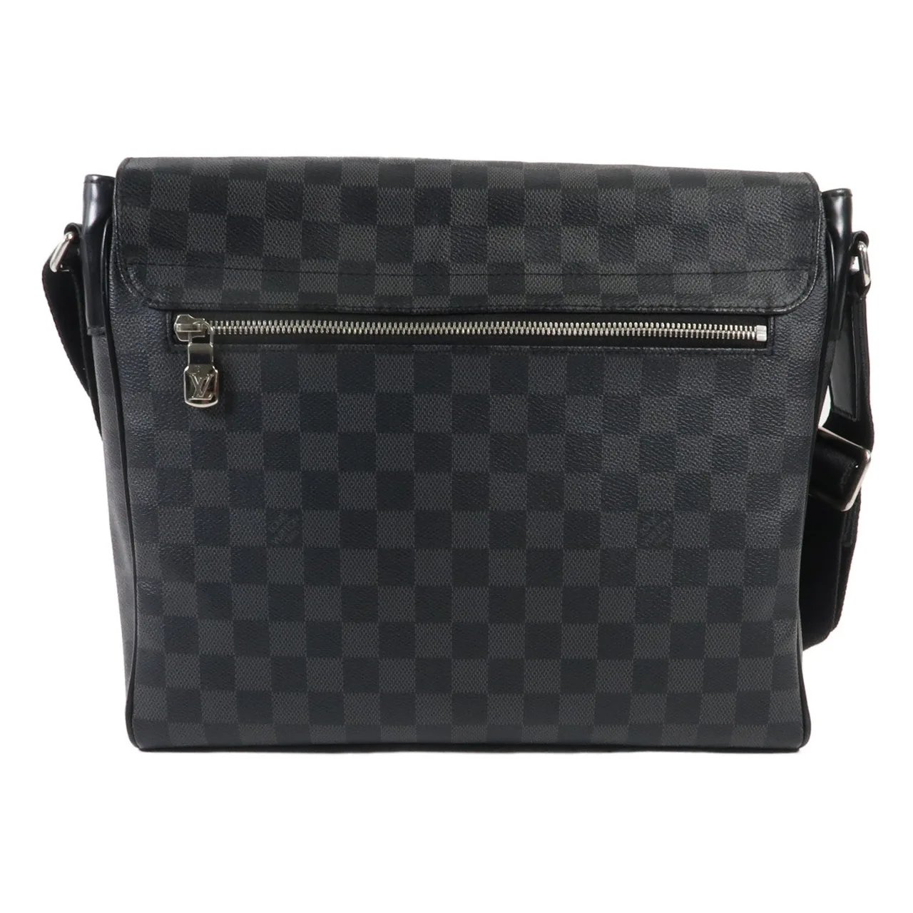 LOUIS VUITTON District N41029 肩背包 塗層帆布 黑色 / Black 塗層帆布 中古品B - 縮圖 2