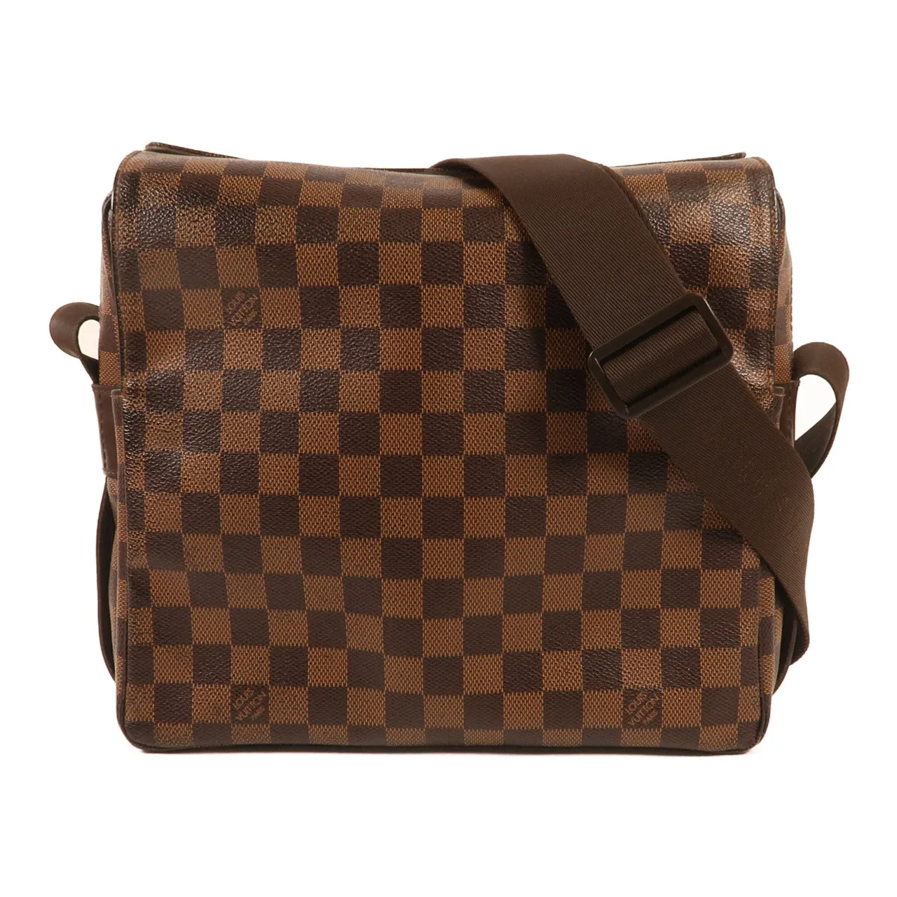 LOUIS VUITTON Naviglio N45255 肩背包 塗層帆布 棕色