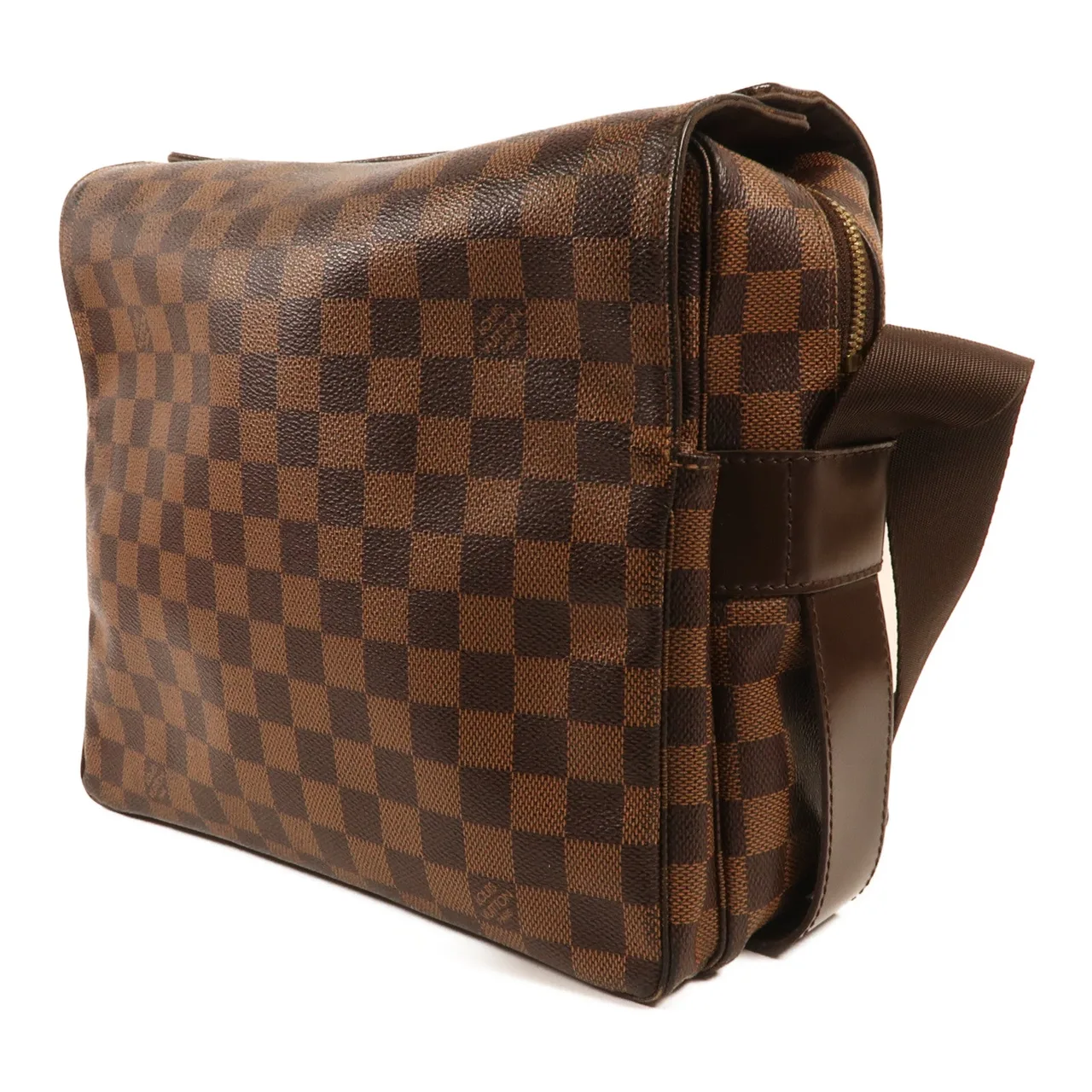 LOUIS VUITTON Naviglio N45255 肩背包 塗層帆布 棕色 塗層帆布 中古品B - 縮圖 3