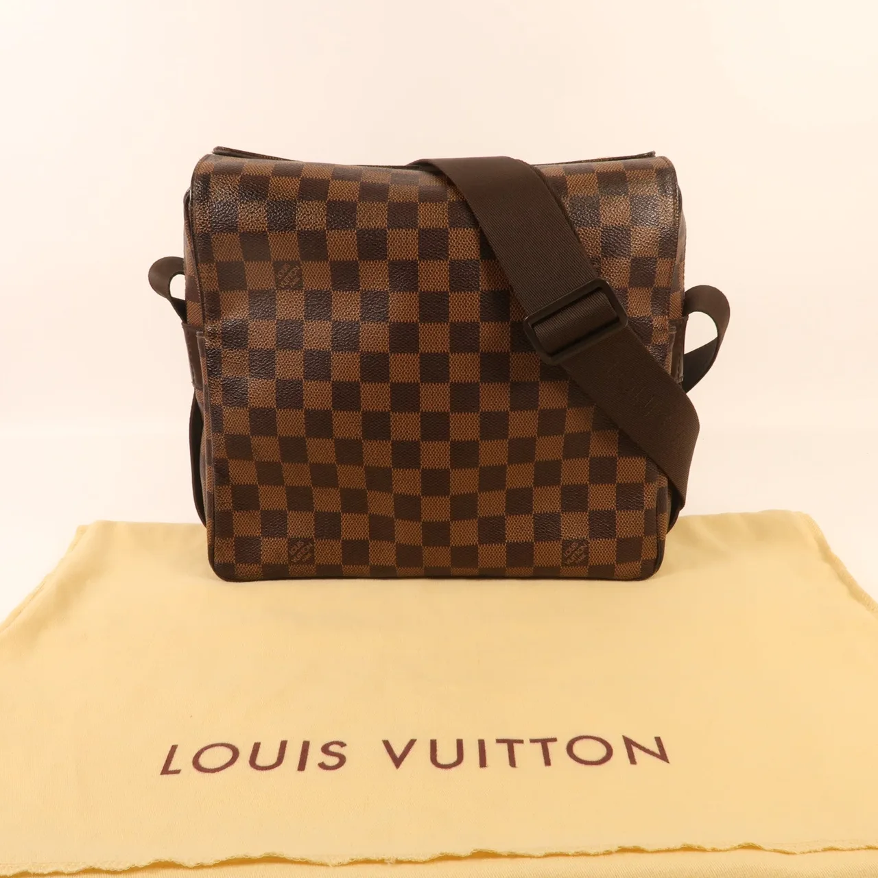 LOUIS VUITTON Naviglio N45255 肩背包 塗層帆布 棕色 塗層帆布 中古品B - 縮圖 9