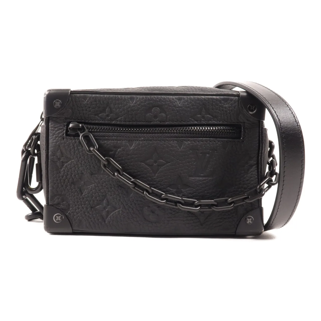 LOUIS VUITTON Soft Trunk M55702 肩背包 牛皮 黑色 / Black