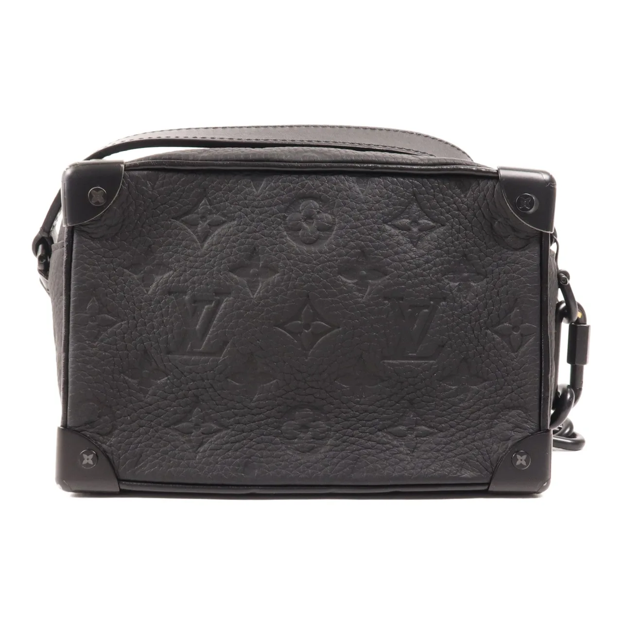 LOUIS VUITTON Soft Trunk M55702 肩背包 牛皮 黑色 / Black 牛皮 中古品A - 縮圖 2