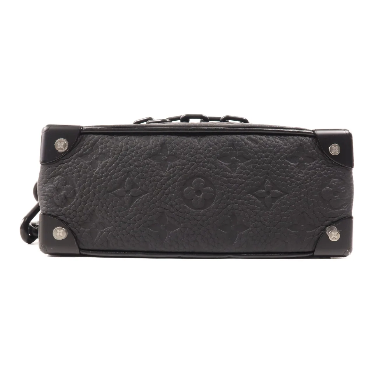 LOUIS VUITTON Soft Trunk M55702 肩背包 牛皮 黑色 / Black 牛皮 中古品A - 縮圖 4