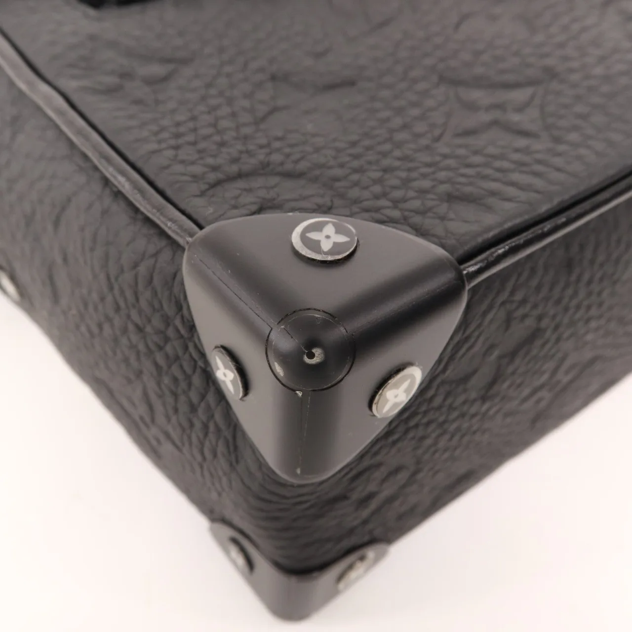 LOUIS VUITTON Soft Trunk M55702 肩背包 牛皮 黑色 / Black 牛皮 中古品A - 縮圖 7