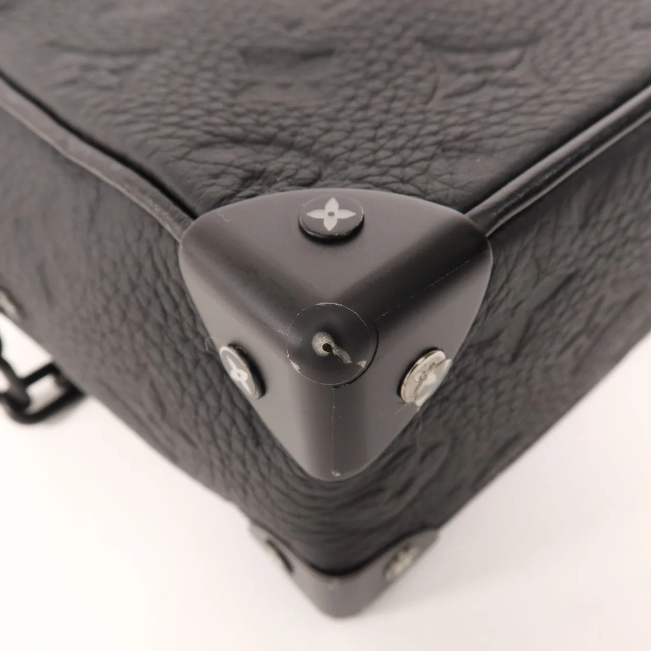 LOUIS VUITTON Soft Trunk M55702 肩背包 牛皮 黑色 / Black 牛皮 中古品A - 縮圖 9