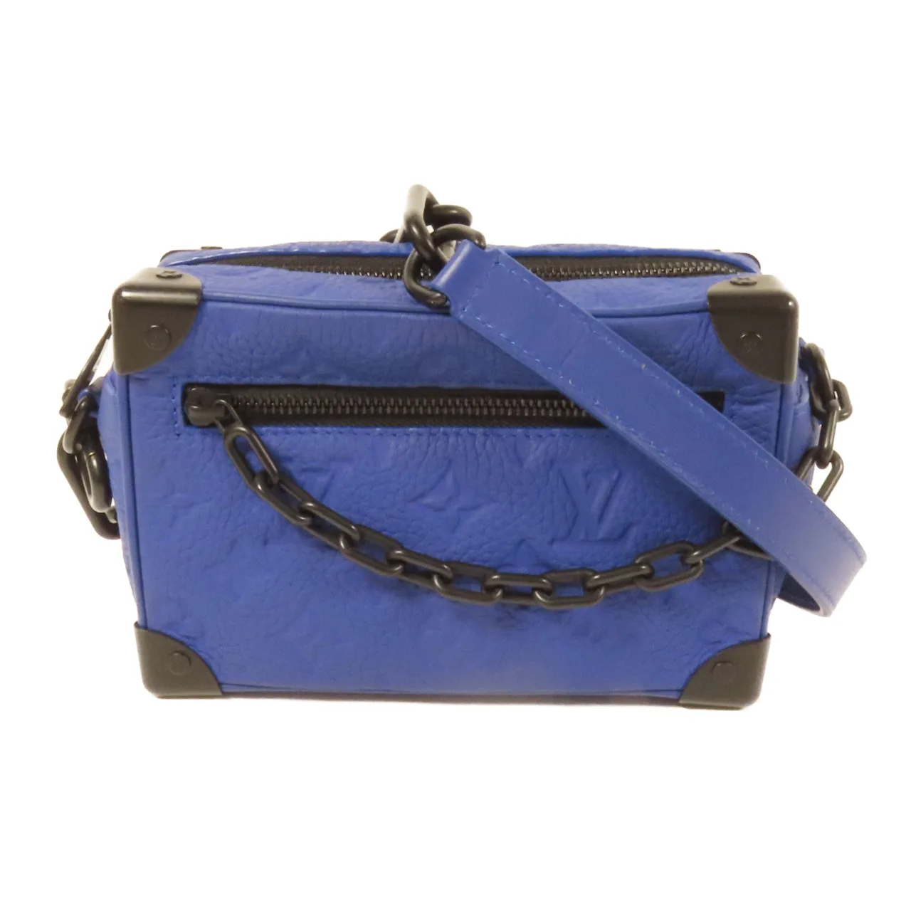 LOUIS VUITTON Soft Trunk M825585 肩背包 牛皮 藍色 / Blue