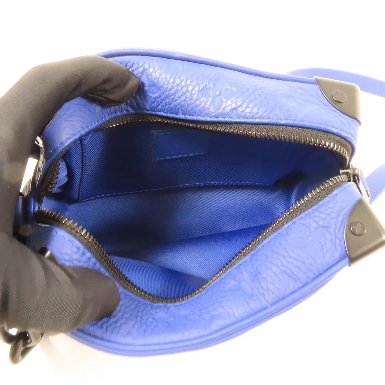 LOUIS VUITTON Soft Trunk M825585 肩背包 牛皮 藍色 / Blue 牛皮 中古品B - 縮圖 5