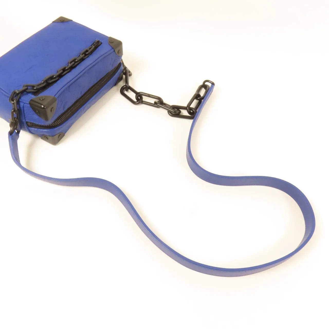 LOUIS VUITTON Soft Trunk M825585 肩背包 牛皮 藍色 / Blue 牛皮 中古品B - 縮圖 7