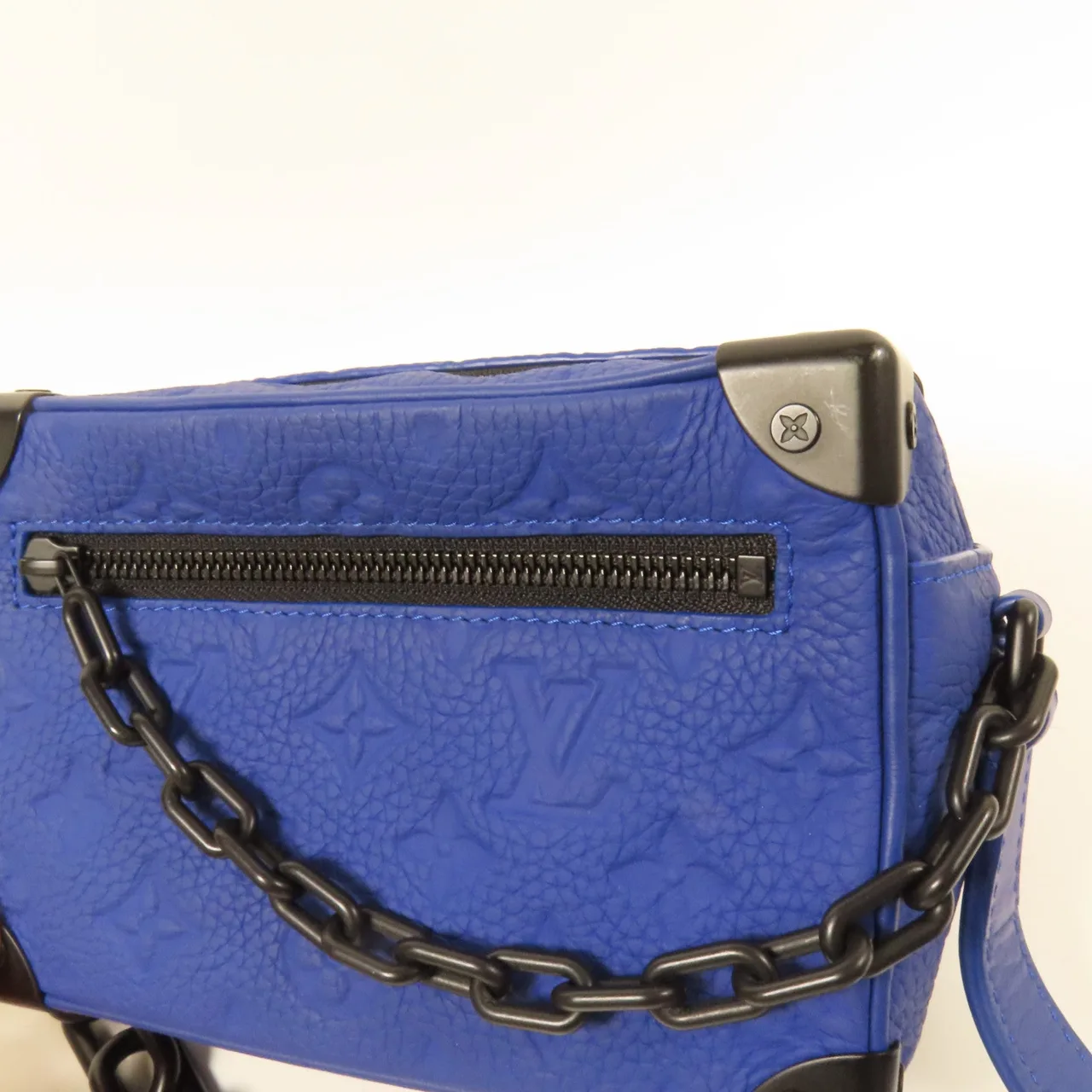 LOUIS VUITTON Soft Trunk M825585 肩背包 牛皮 藍色 / Blue 牛皮 中古品B - 縮圖 14