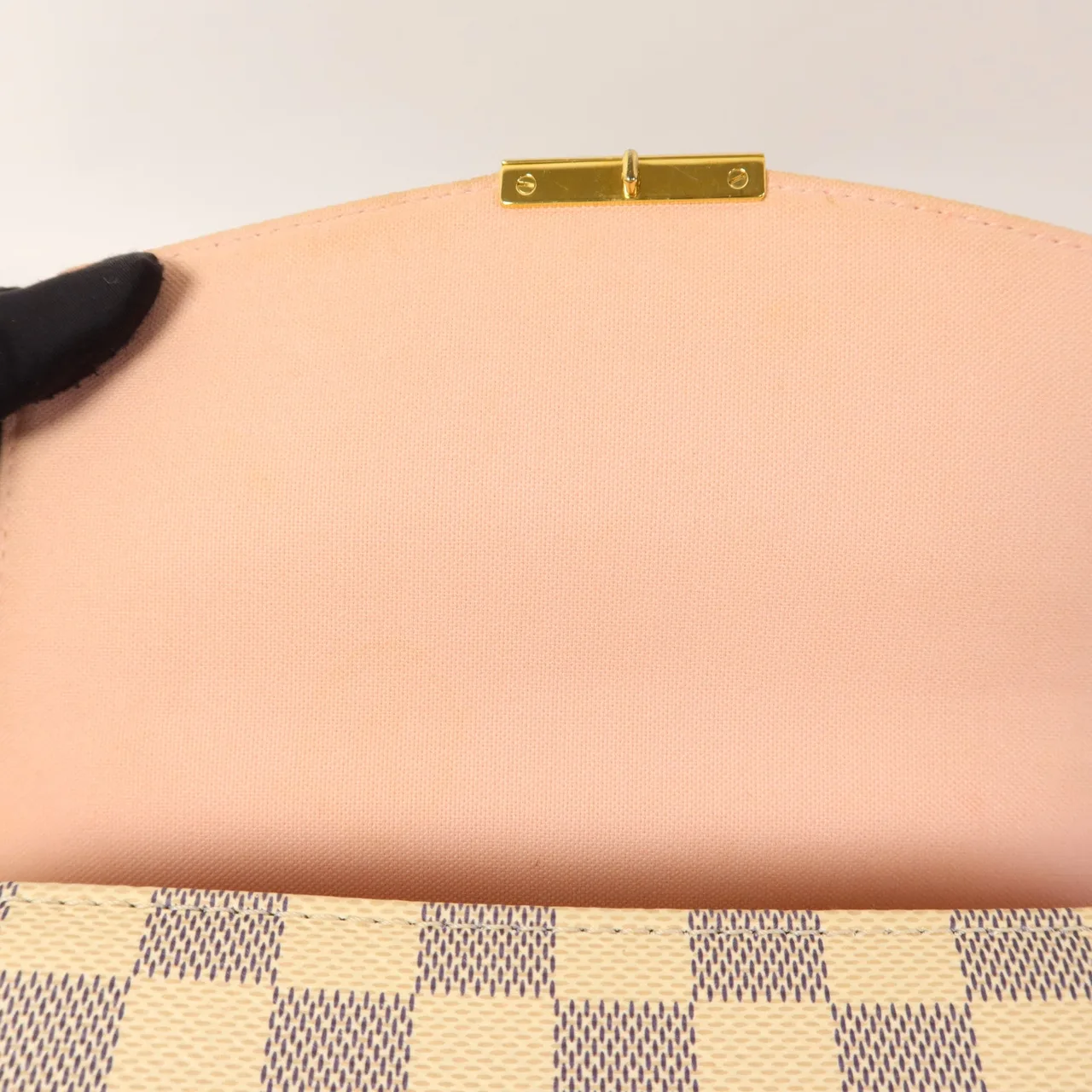 LOUIS VUITTON Croisette N41581 兩用包 塗層帆布 白色 / White 塗層帆布 中古品B - 縮圖 7