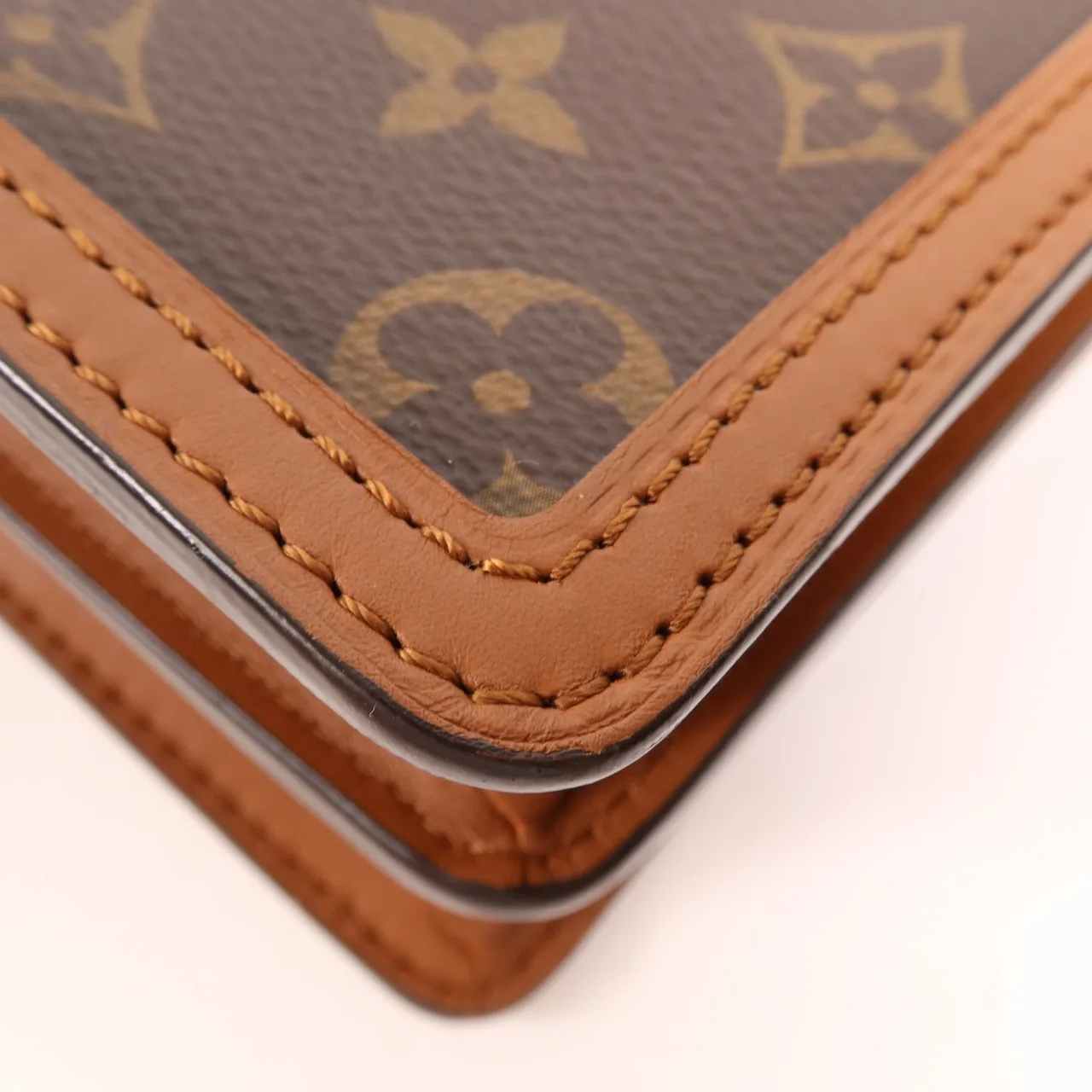 LOUIS VUITTON Mini Dauphine M44580 肩背包 塗層帆布 棕色 / Brown 塗層帆布 中古品A - 縮圖 8