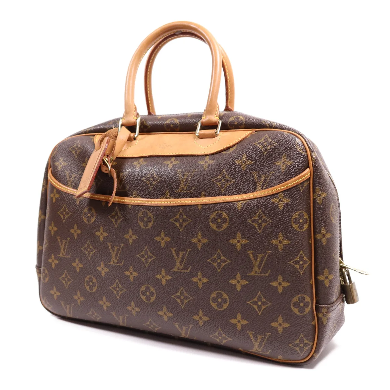 LOUIS VUITTON Deauville M47270 手提包 塗層帆布 棕色 / Brown 塗層帆布 中古品B - 縮圖 3