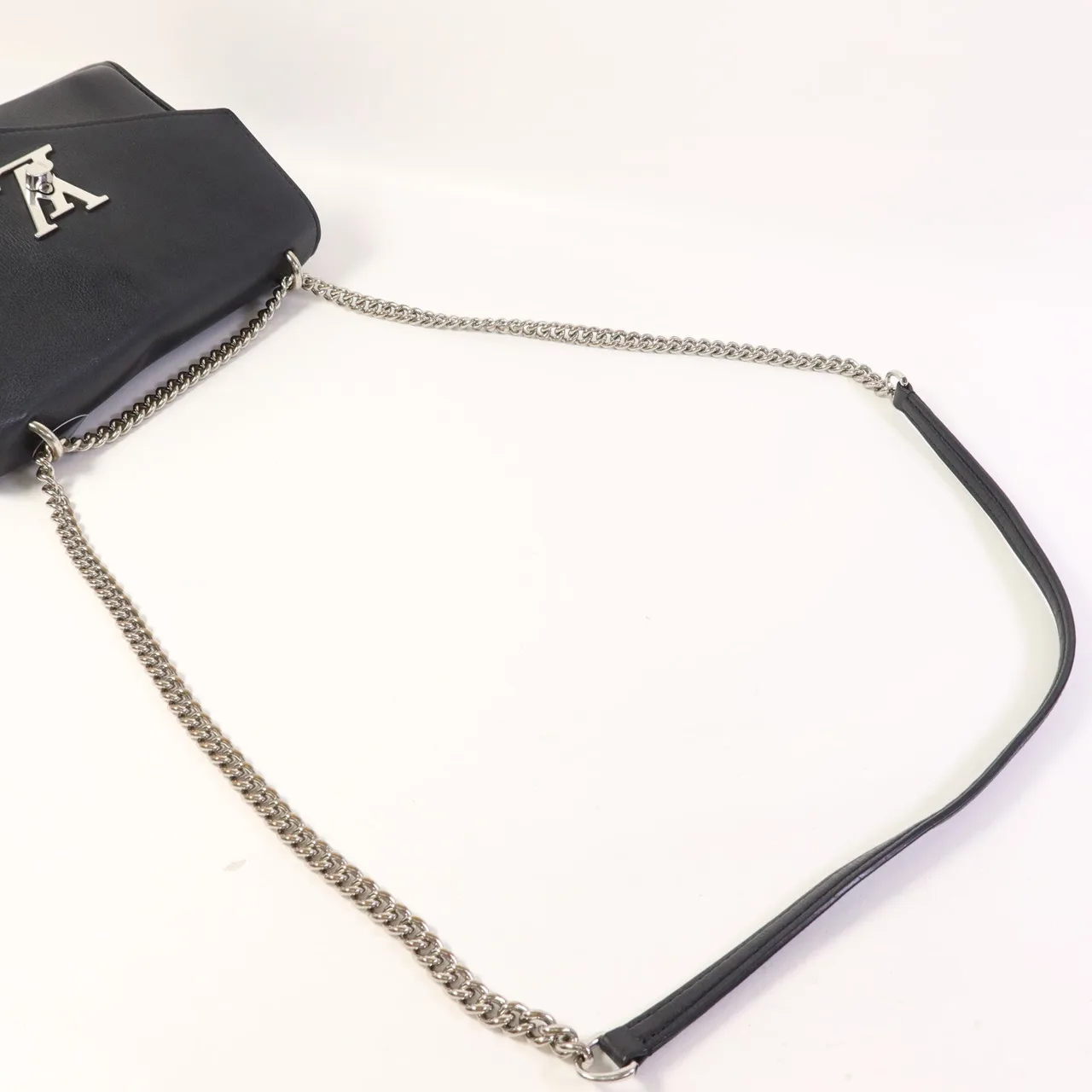 LOUIS VUITTON Lock Me M51418 肩背包 牛皮 黑色 / Black 牛皮 中古品B - 縮圖 5