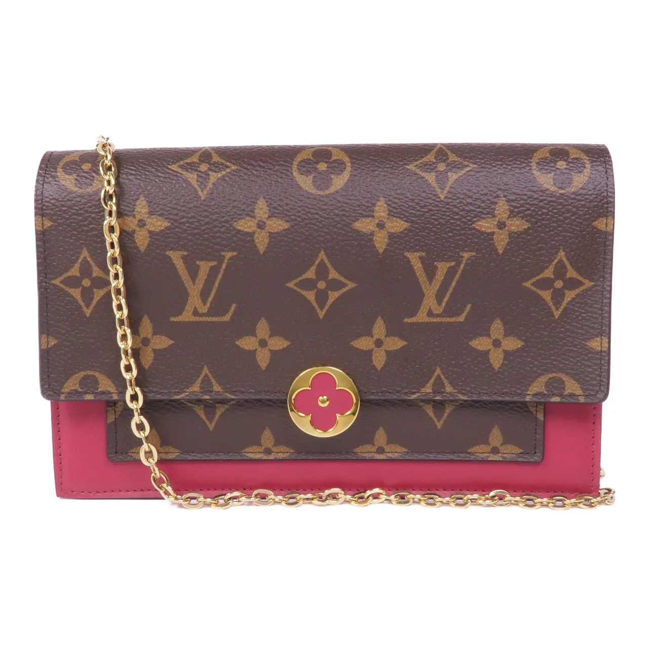 LOUIS VUITTON M67404 肩背包 塗層帆布 棕色 / 紅色 / Red/Brown