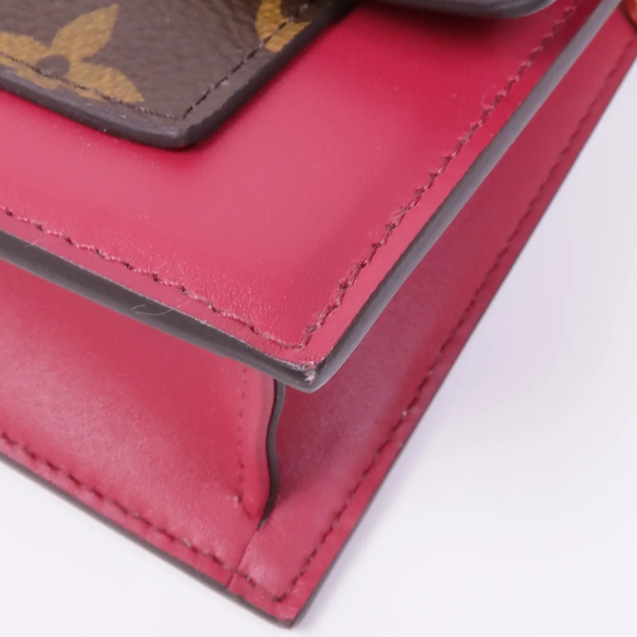 LOUIS VUITTON M67404 肩背包 塗層帆布 棕色 / 紅色 / Red/Brown 塗層帆布 中古品A - 縮圖 6