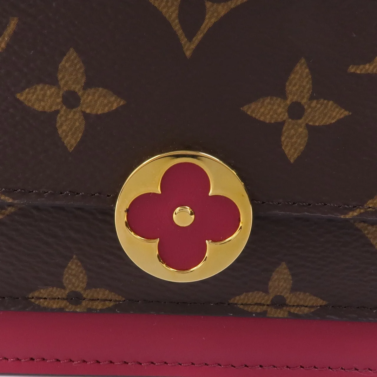 LOUIS VUITTON M67404 肩背包 塗層帆布 棕色 / 紅色 / Red/Brown 塗層帆布 中古品A - 縮圖 10