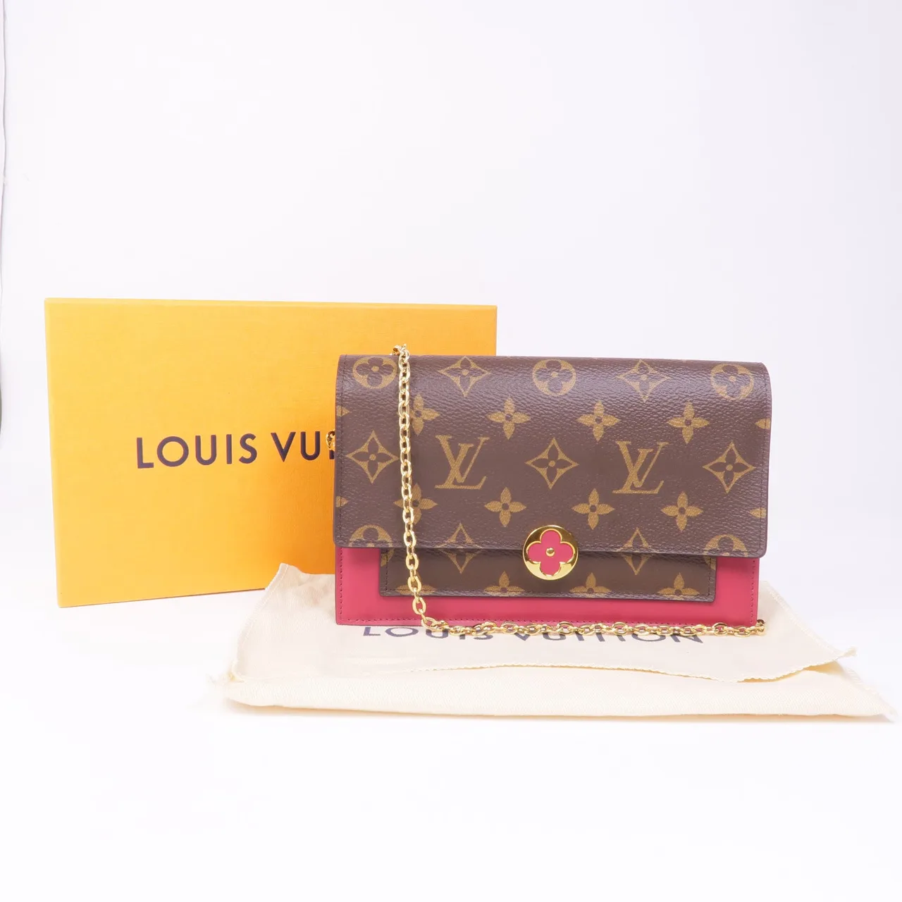 LOUIS VUITTON M67404 肩背包 塗層帆布 棕色 / 紅色 / Red/Brown 塗層帆布 中古品A - 縮圖 18
