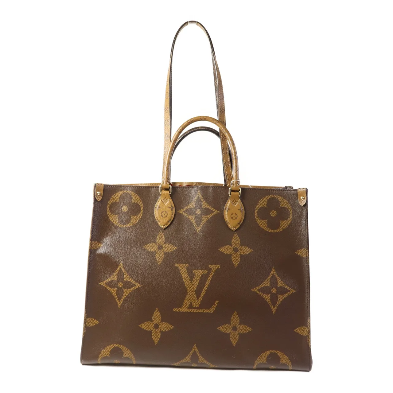 LOUIS VUITTON OnTheGo M45320 兩用包 塗層帆布 棕色 / Brown