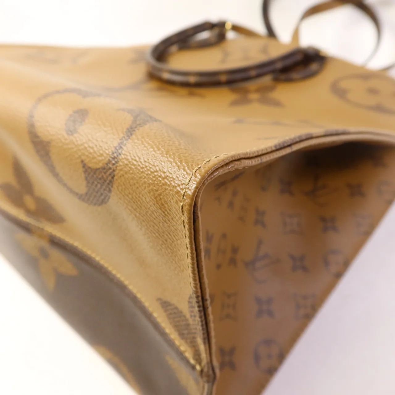 LOUIS VUITTON OnTheGo M45320 兩用包 塗層帆布 棕色 / Brown 塗層帆布 中古品A - 縮圖 13