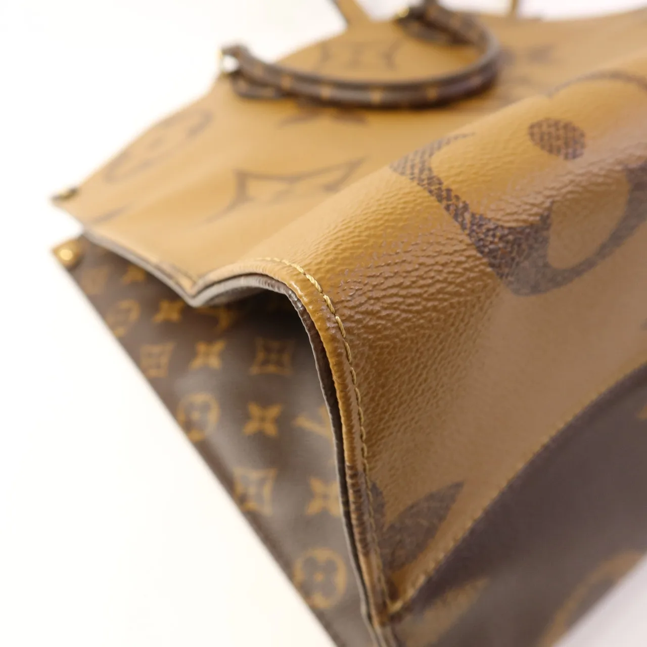 LOUIS VUITTON OnTheGo M45320 兩用包 塗層帆布 棕色 / Brown 塗層帆布 中古品A - 縮圖 14