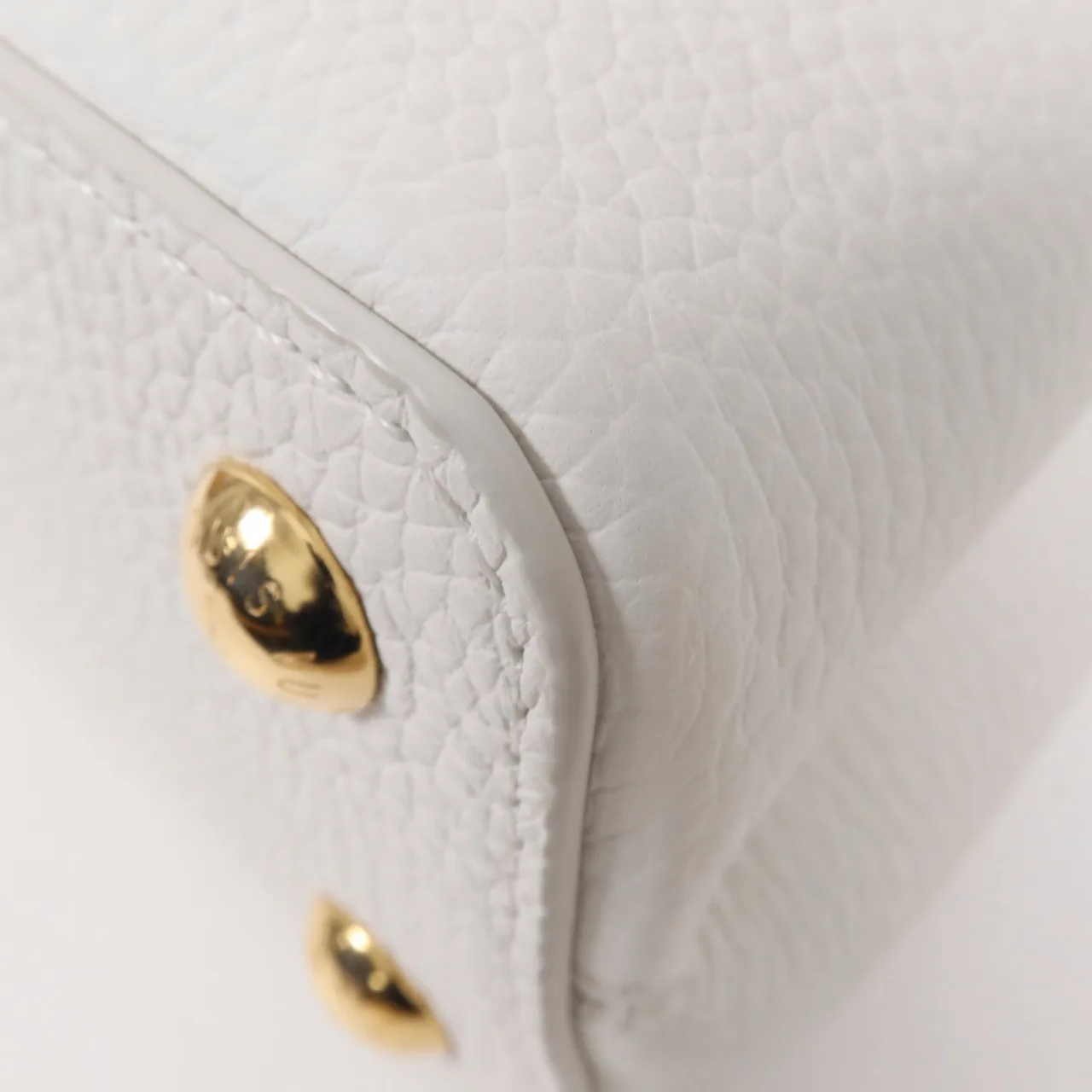 LOUIS VUITTON Capucines M11343 兩用包 牛皮 白色 / 粉色 / White/Pink 牛皮 新品 - 縮圖 9