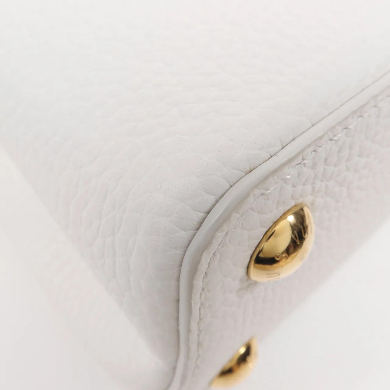 LOUIS VUITTON Capucines M11343 兩用包 牛皮 白色 / 粉色 / White/Pink 牛皮 新品 - 縮圖 10