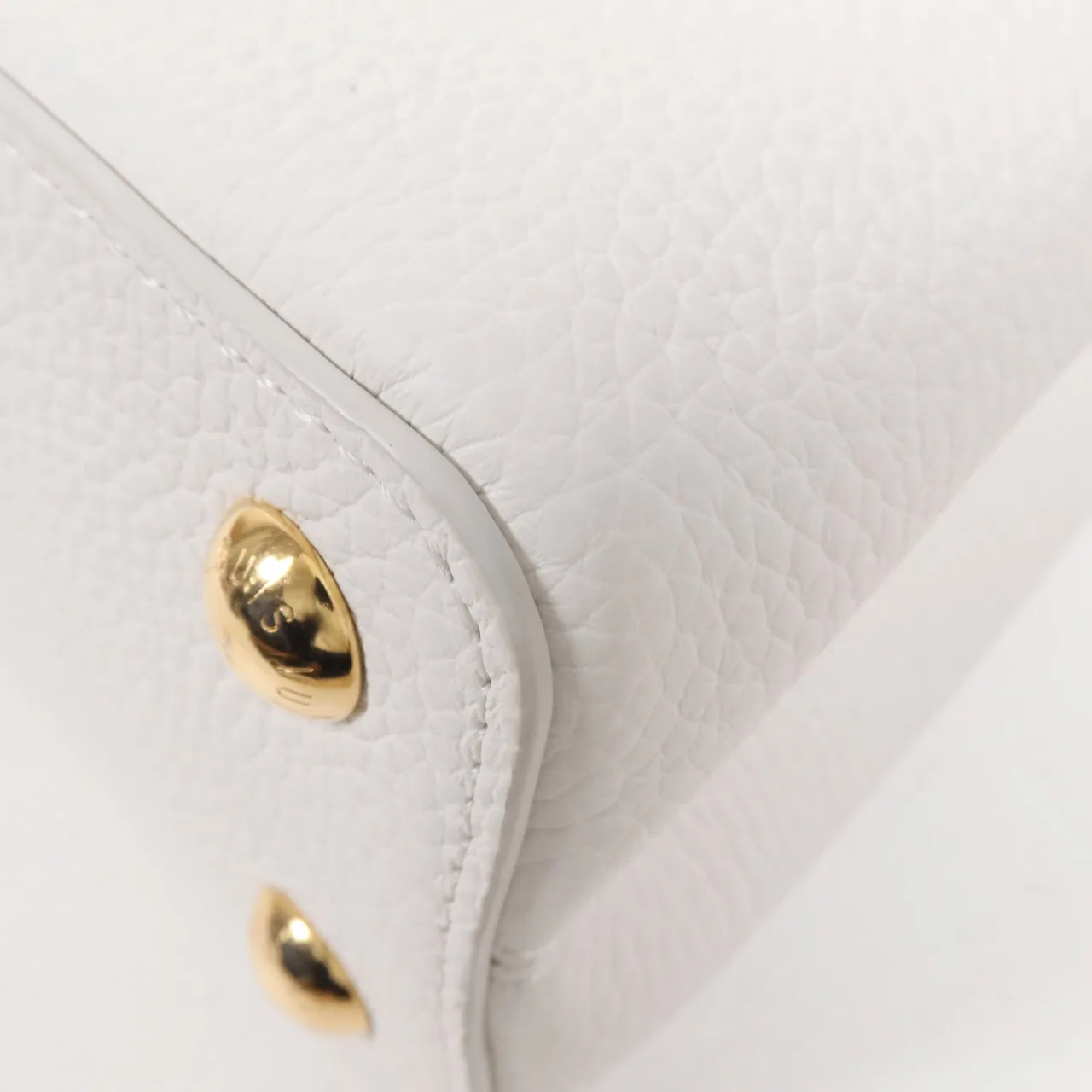 LOUIS VUITTON Capucines M11343 兩用包 牛皮 白色 / 粉色 / White/Pink 牛皮 新品 - 縮圖 11