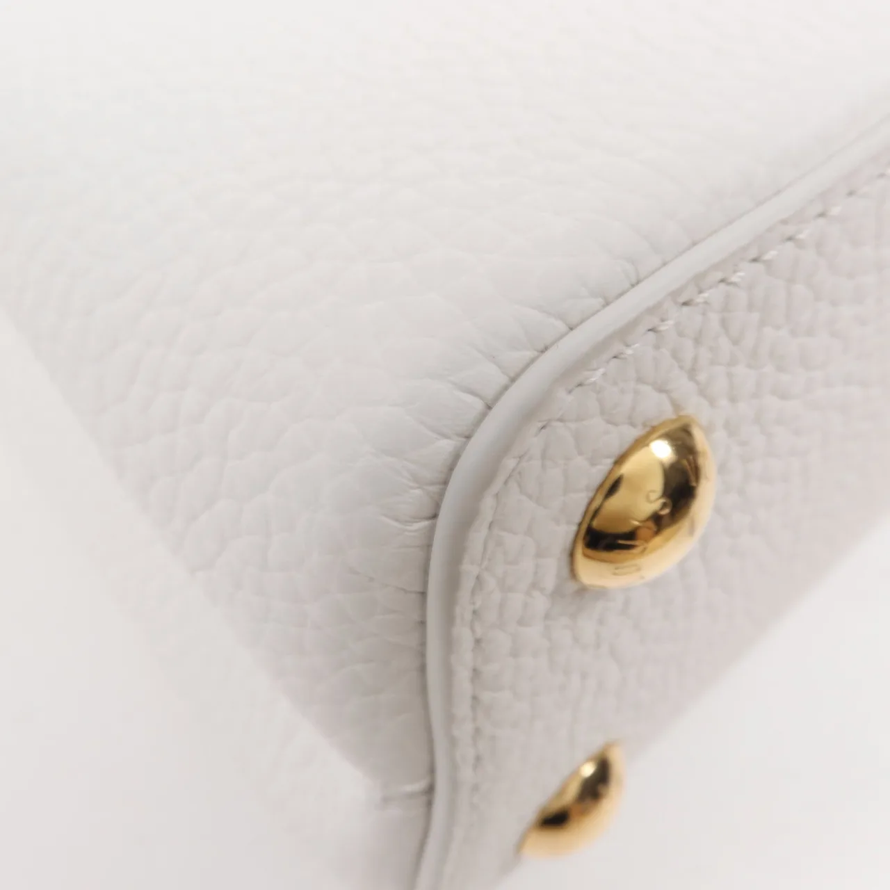 LOUIS VUITTON Capucines M11343 兩用包 牛皮 白色 / 粉色 / White/Pink 牛皮 新品 - 縮圖 12