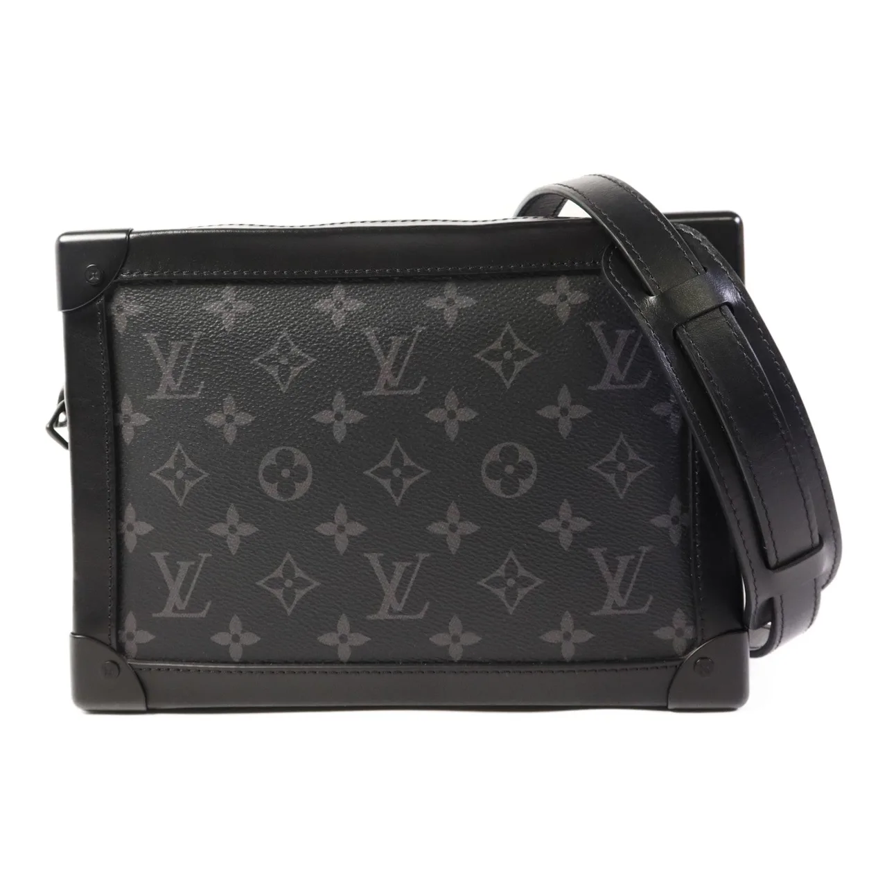 LOUIS VUITTON Soft Trunk M44730 肩背包 塗層帆布 黑色