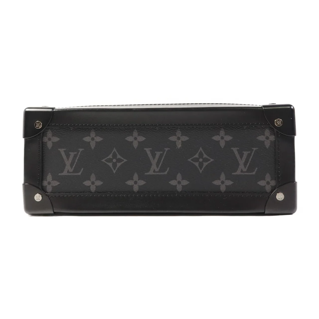 LOUIS VUITTON Soft Trunk M44730 肩背包 塗層帆布 黑色 塗層帆布 中古品A - 縮圖 4