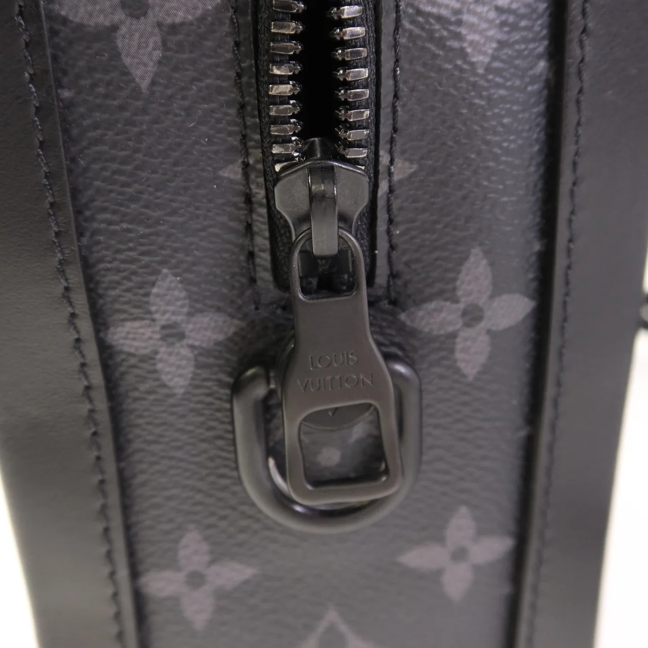 LOUIS VUITTON Soft Trunk M44730 肩背包 塗層帆布 黑色 塗層帆布 中古品A - 縮圖 9