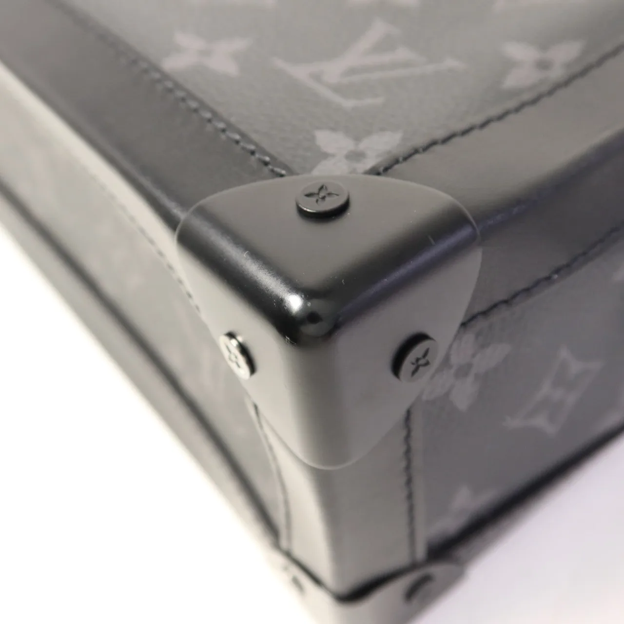 LOUIS VUITTON Soft Trunk M44730 肩背包 塗層帆布 黑色 塗層帆布 中古品A - 縮圖 11