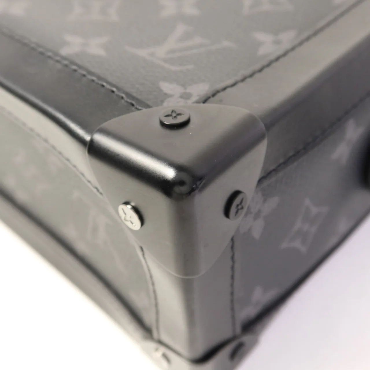 LOUIS VUITTON Soft Trunk M44730 肩背包 塗層帆布 黑色 塗層帆布 中古品A - 縮圖 13