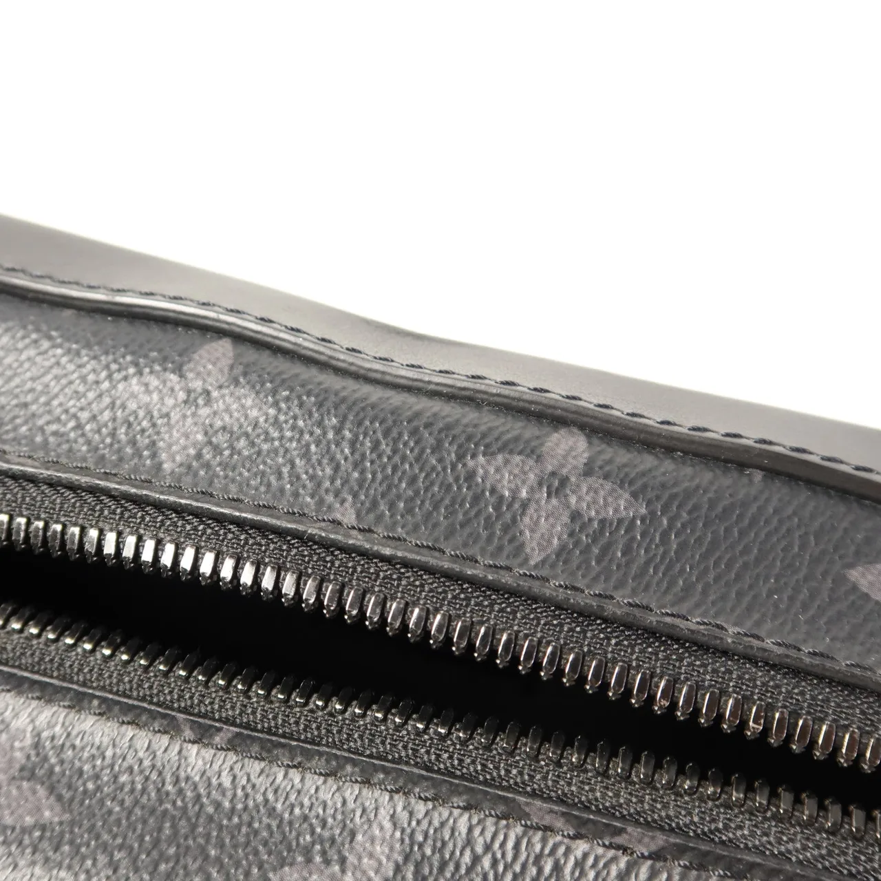 LOUIS VUITTON Soft Trunk M44730 肩背包 塗層帆布 黑色 塗層帆布 中古品A - 縮圖 15