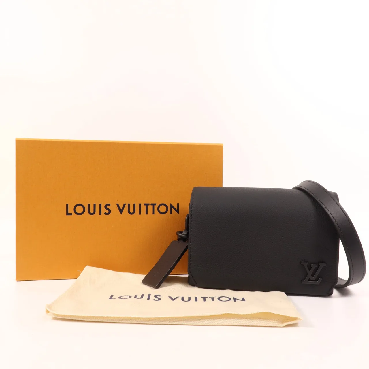 LOUIS VUITTON M82085 肩背包 牛皮 黑色 / Black 牛皮 中古品A - 縮圖 12