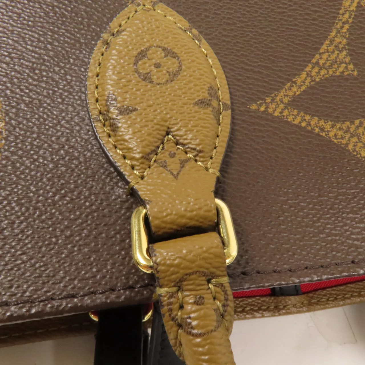 LOUIS VUITTON OnTheGo M45320 兩用包 塗層帆布 棕色 塗層帆布 中古品A - 縮圖 7