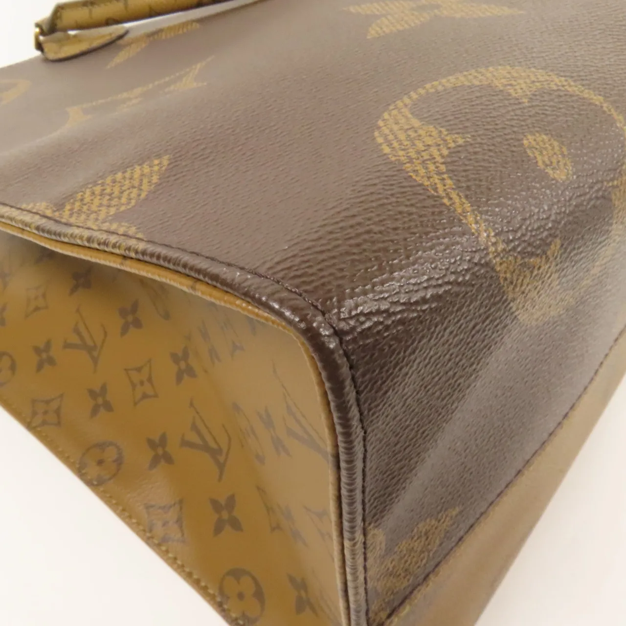 LOUIS VUITTON OnTheGo M45320 兩用包 塗層帆布 棕色 塗層帆布 中古品A - 縮圖 10