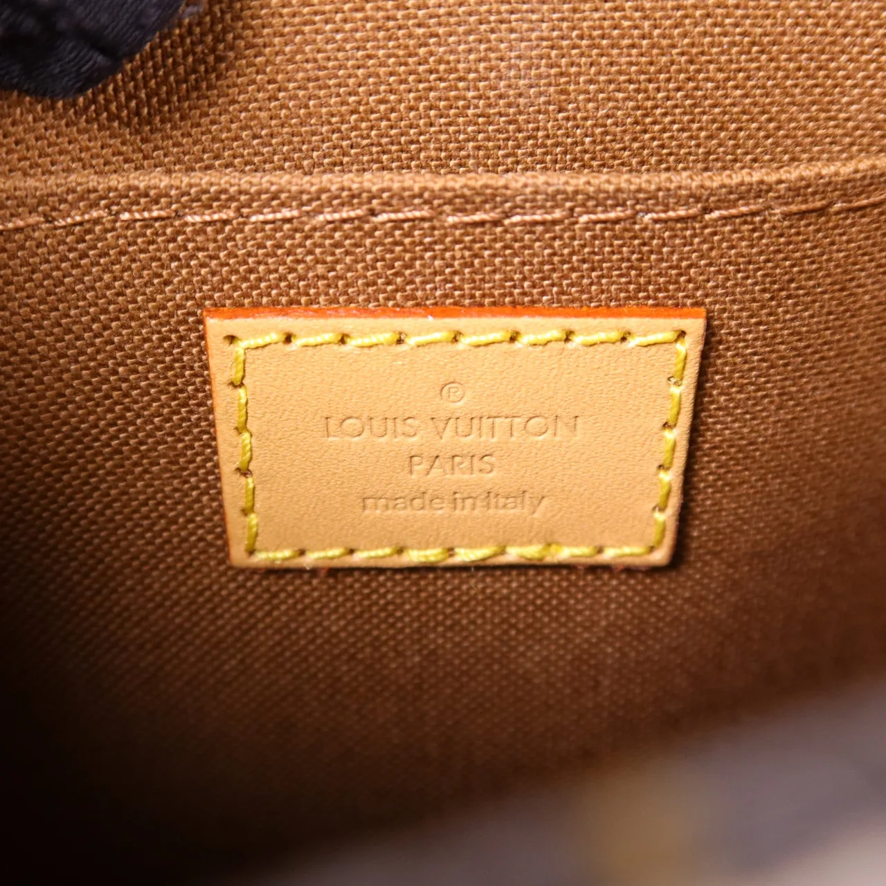 LOUIS VUITTON Petit Sac Plat M69442 兩用包 塗層帆布 棕色 塗層帆布 中古品A - 縮圖 7